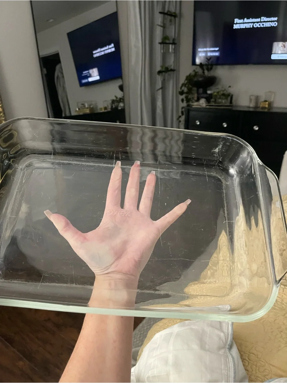Vintage Pyrex Clear Glass Rectangular Baking Dish - Transparent Glass